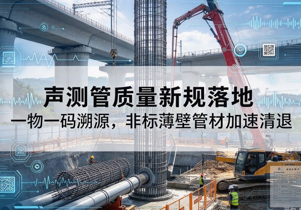 莲湖声测管质量新规落地，一物一码溯源，非标薄壁管材加速清退